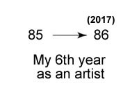 85-86 my sixth year as an artist